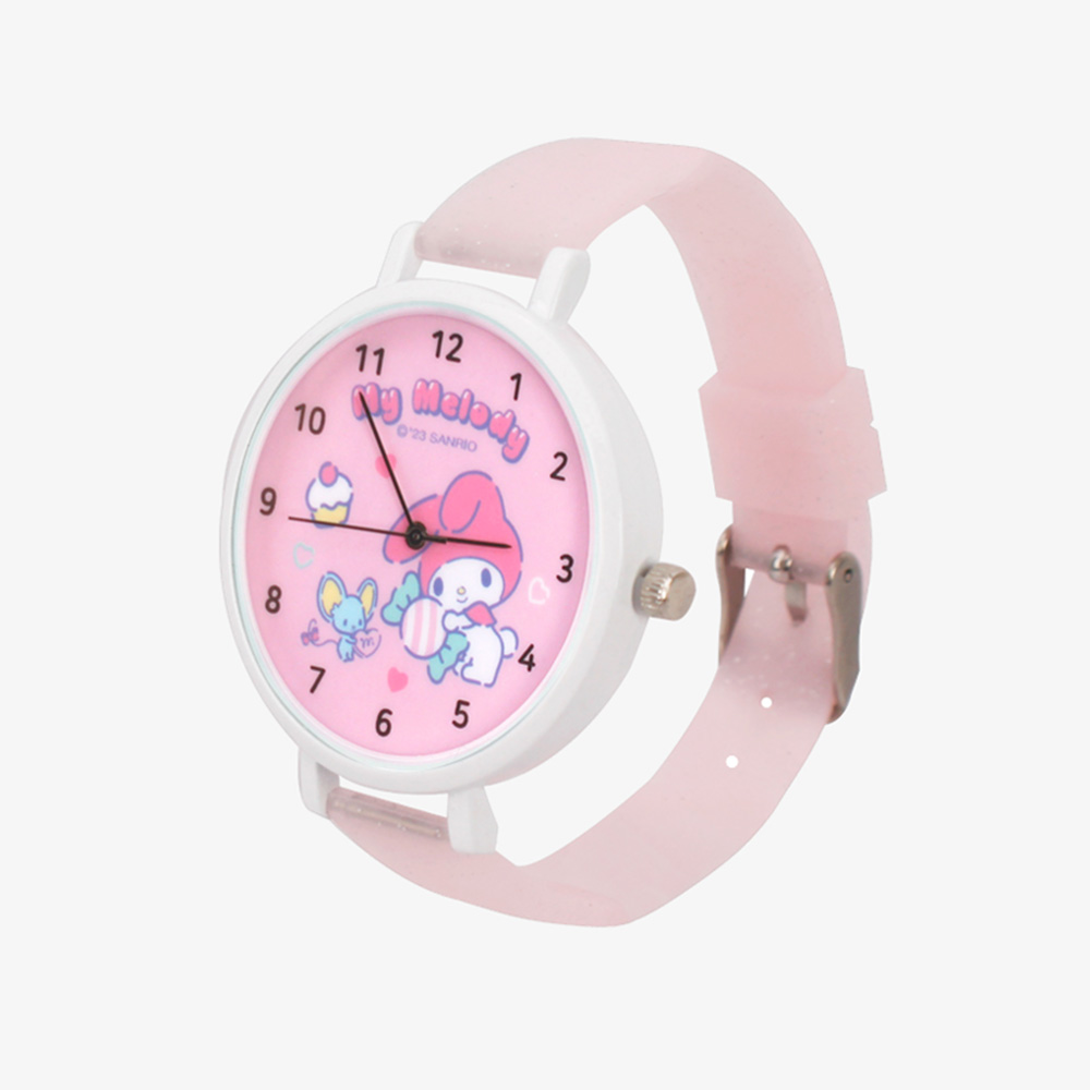 마이멜로디 바늘 시계 (핑크)